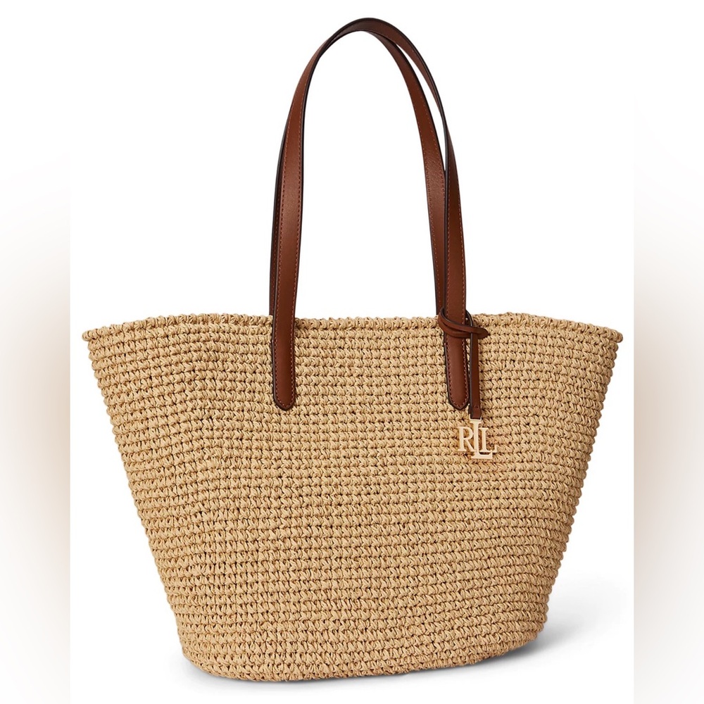 Lauren Ralph Lauren
Crocheted Straw Large Lainey Tote Bag